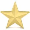 Gold star graphic