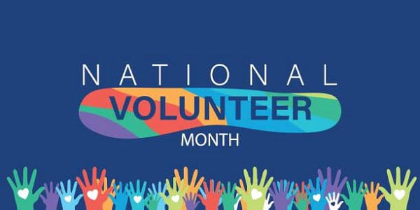 April is National Volunteer Month